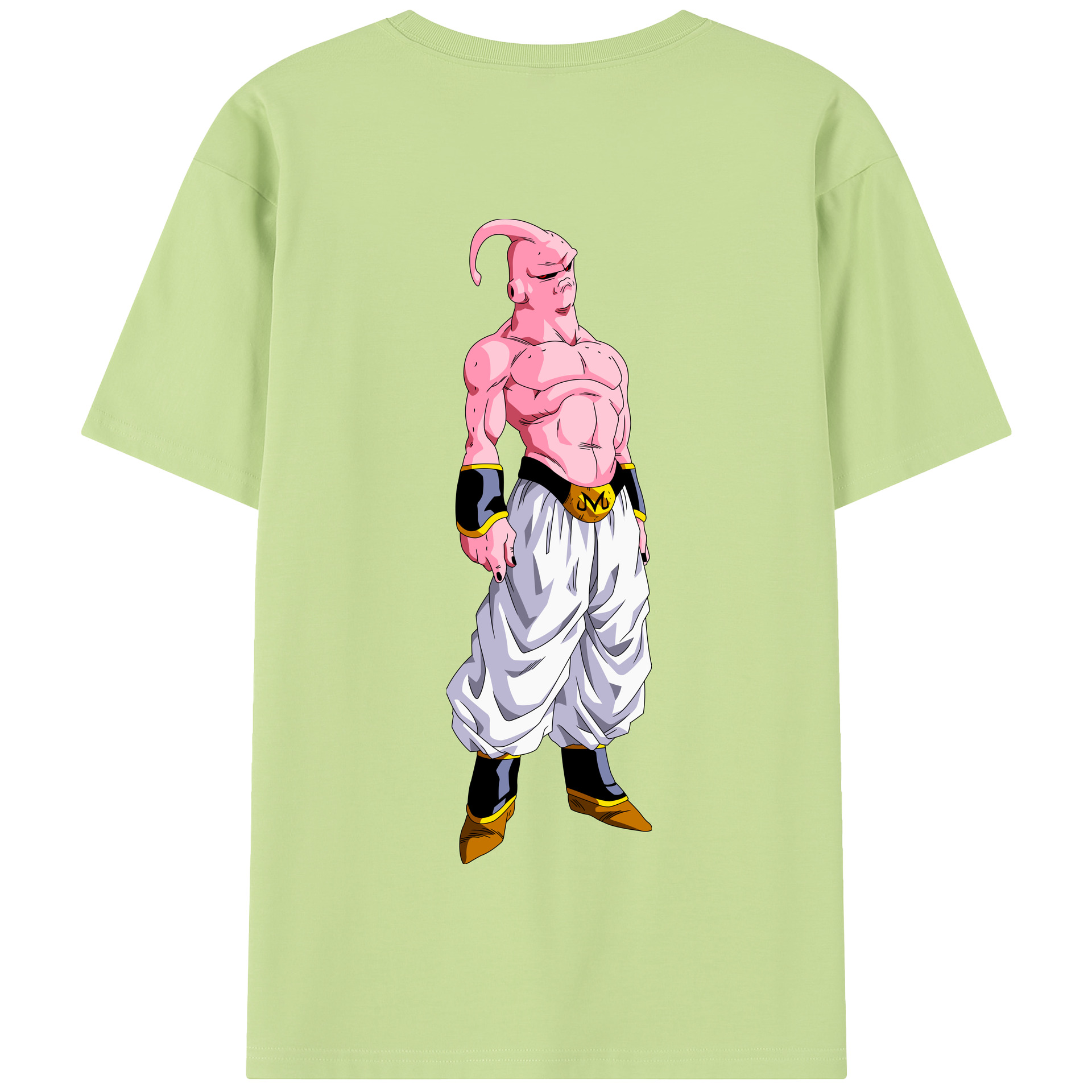 （画像用） ドラゴンボール 魔人ブウ DRAGON BALL Majin Buu 綿100％半袖Tシャツ（背面プリント）
